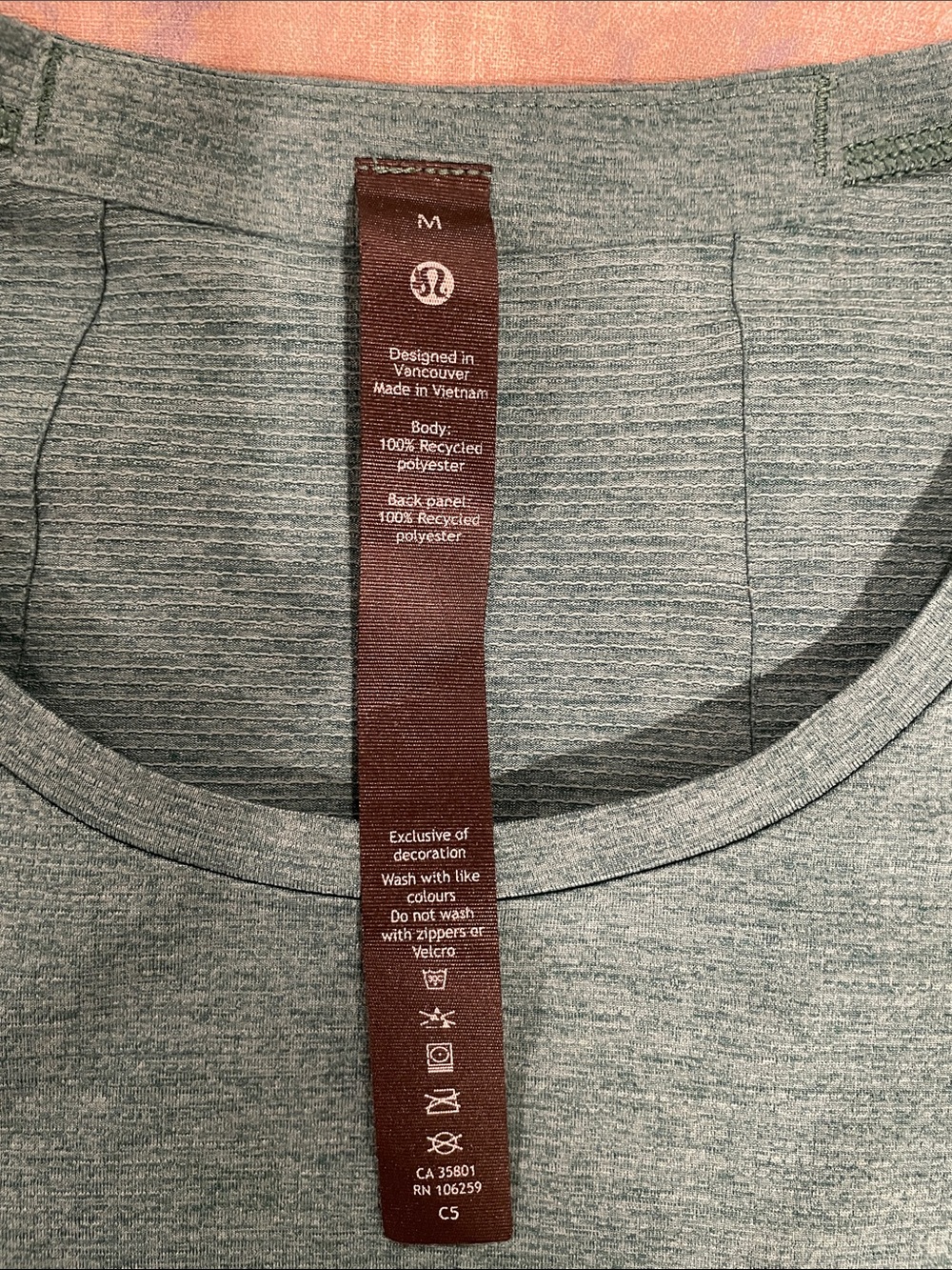 lululemon athletica Men's Short-Sleeve Performance Tee - Teal Green - Picture 2 of 6